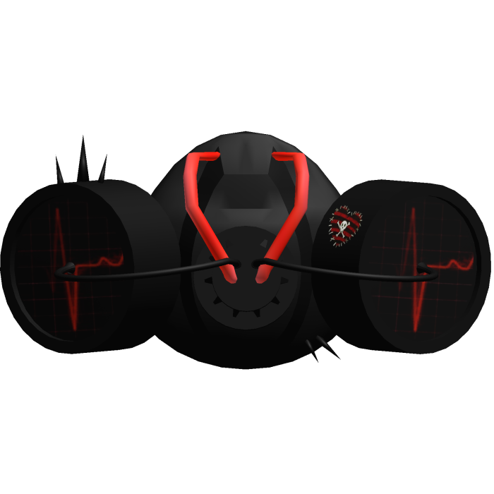 ☢︎ Red Heart Rate Niche Respirator Breather 14.