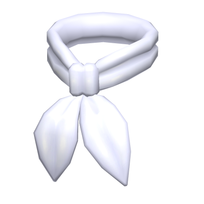 White 70s Neck Scarf Roblox item