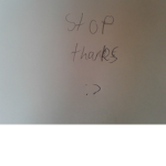Stop thanks:)