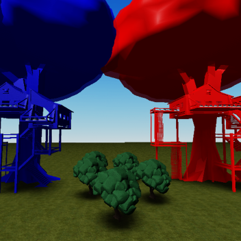 red vs blue treehouse laser tag