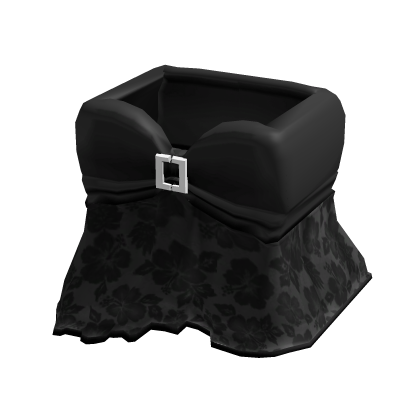 Summer Flower Hibiscus Top In Black
