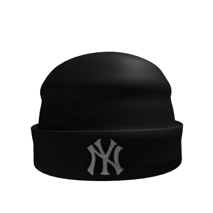 Black NYYankee Beanie Roblox item