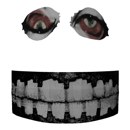 creepy cursed face cover