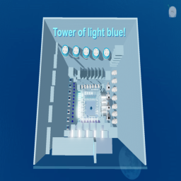 Tower of light blue!