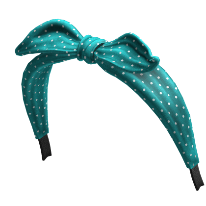 Tied Trendy Headband (Cyan) Roblox item