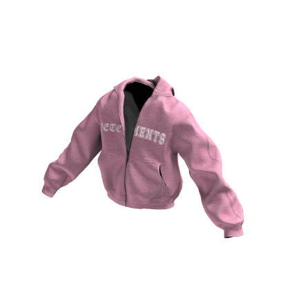 Pink Half-Zipped Vetements Hoodie thumbnail