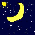 Moon and Sun and a Car