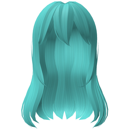 Cyber Blue Preppy Girl Hair Roblox item