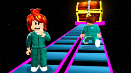 Szklany most dla VIPów! Squid Game Obby