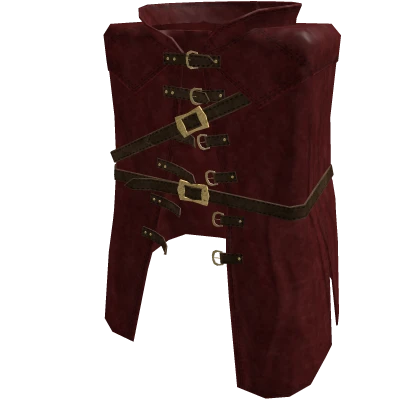 ♾️ Red Dark fantasy leather trench coat (PBR) | Roblox Item