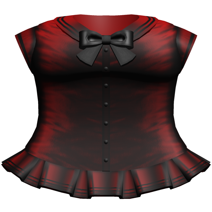 Kawaii Anime School Sailor Dress (Dark Red)