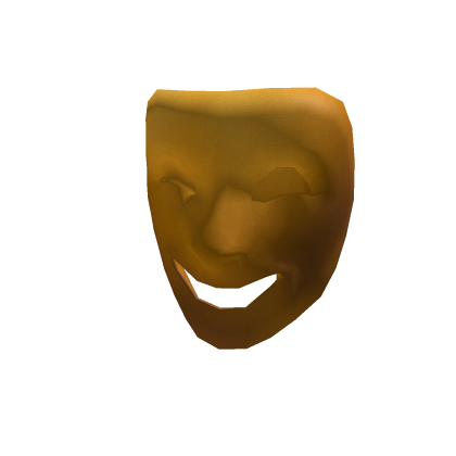 Gold happy mask