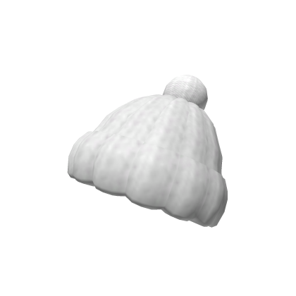 Cute White Winter Beanie Roblox item