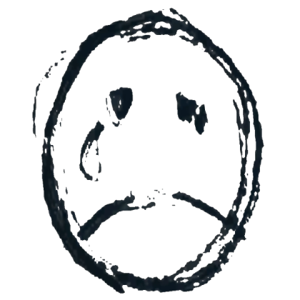 Sad face graffiti Roblox decal