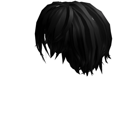 long messy black hair