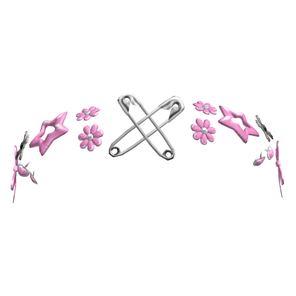Light Pink Braided Crown Mixed Pendants [Silver] Roblox item