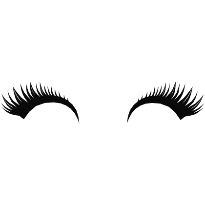 Voluminous Top Eyelashes in Black Roblox item