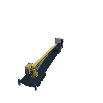 mercedes actros trailer crane 