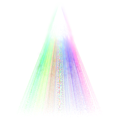Rainbow Prism Beacon Spotlight (Glowing)