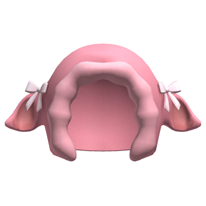 cute pink ribbons lamb sheep hood Roblox item