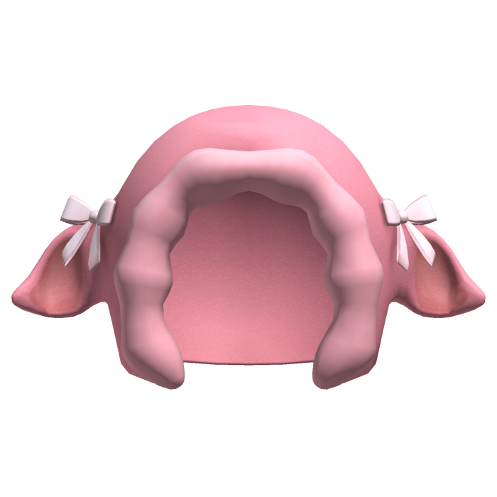 cute pink ribbons lamb sheep hood