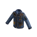 Denim Jacket Butterfly Print