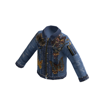 Denim Jacket Butterfly Print thumbnail