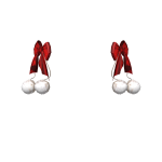 Beautiful Christmas! Pompom Red Velvet Bows