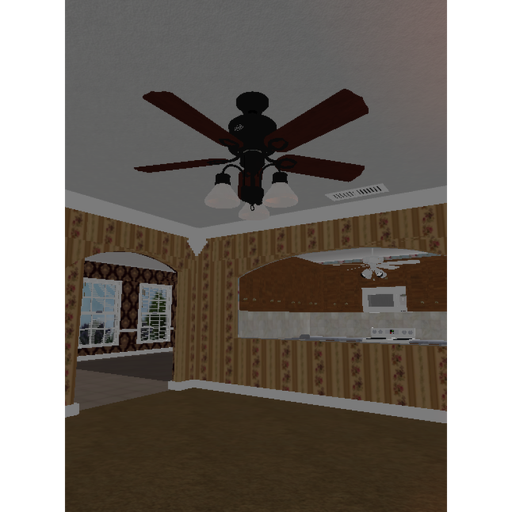 Vintage House With Ceiling Fans 