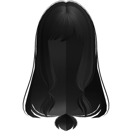 wispy thin silky long tied moe hair black