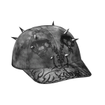 [⌛💀] Y2k Skeleton Spiked Streetwear Hat - Gray
