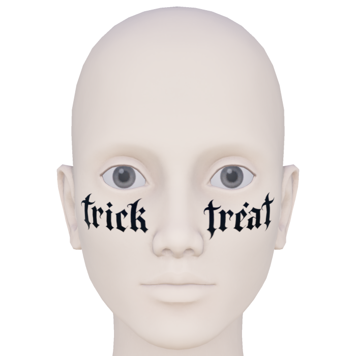 Halloween Trick or Treat Tattoo