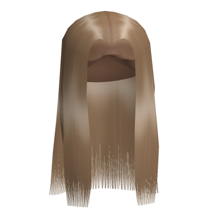 Blonde Middle-Parted Long Straight Hair w/ Bangs Roblox item