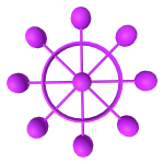 The Purple Dharma Wheel