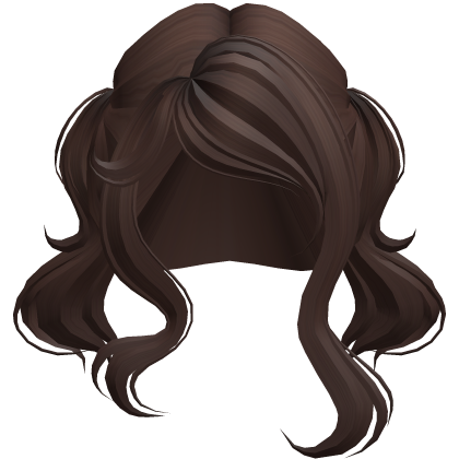 Cute Curly Pigtails Hair (Brown) Roblox item