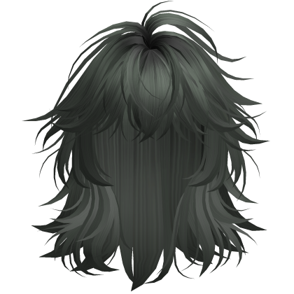 Green Short Layered Anime Wolfcut Roblox item