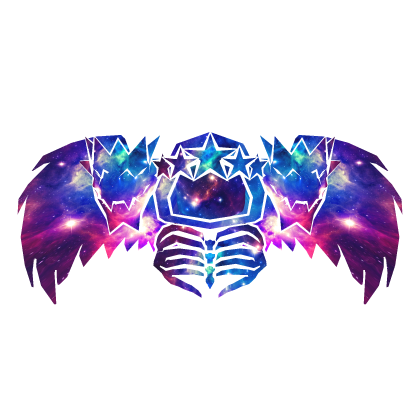 Cartoony Galaxy Hood Skull Dragon Wings Combo