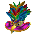 Carnival Owls Magical Feather Top Hat