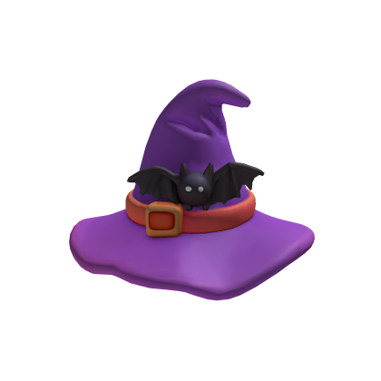 Witch Hat with Bat