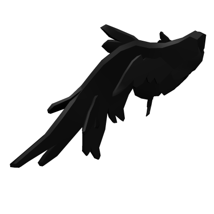 Soft Angel wings (black)(original) Roblox item