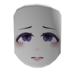 ꒰♡꒱ cute kawaii face purple eyes