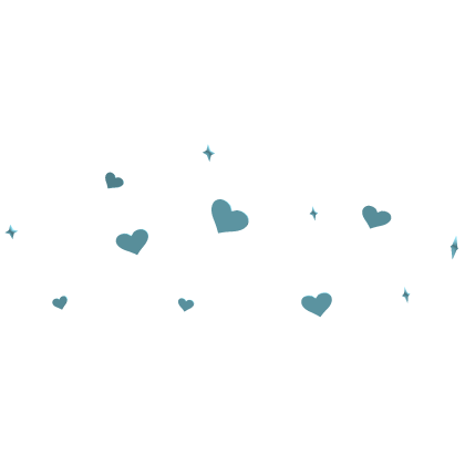 Teal Heart and Star Aura