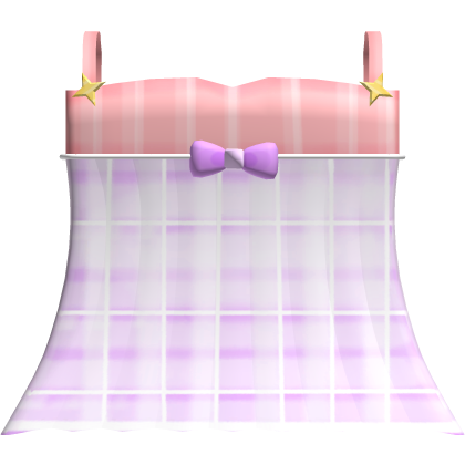 ♡ cute pink plaid dress w bow