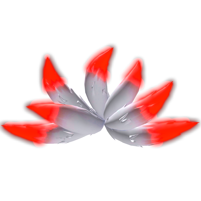 Glowing Kitsune Tail (Emissive) - Red