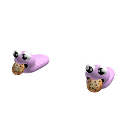 Pink Cookie Muncher Slippers