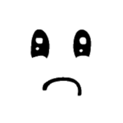 Sad Face Roblox decal