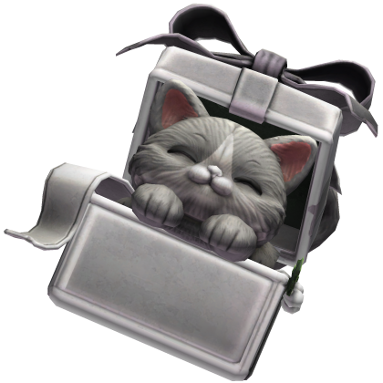 White Christmas Gift Kitten