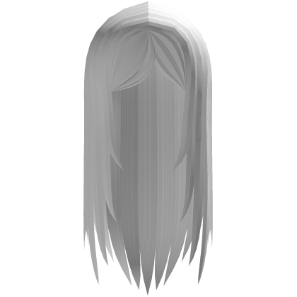 Cute Y2k Long White Emo Goth Moe Hair  Roblox item