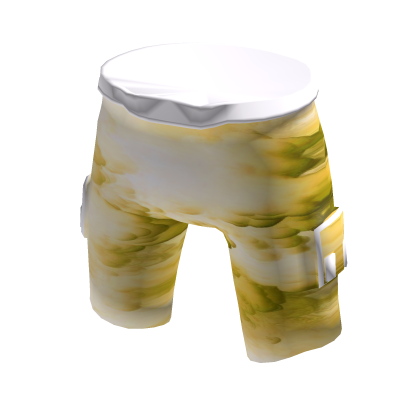 Yellow & White Cloud Shorts thumbnail