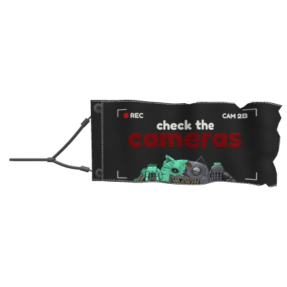 [waist] check the cameras horror tow banner green Roblox item